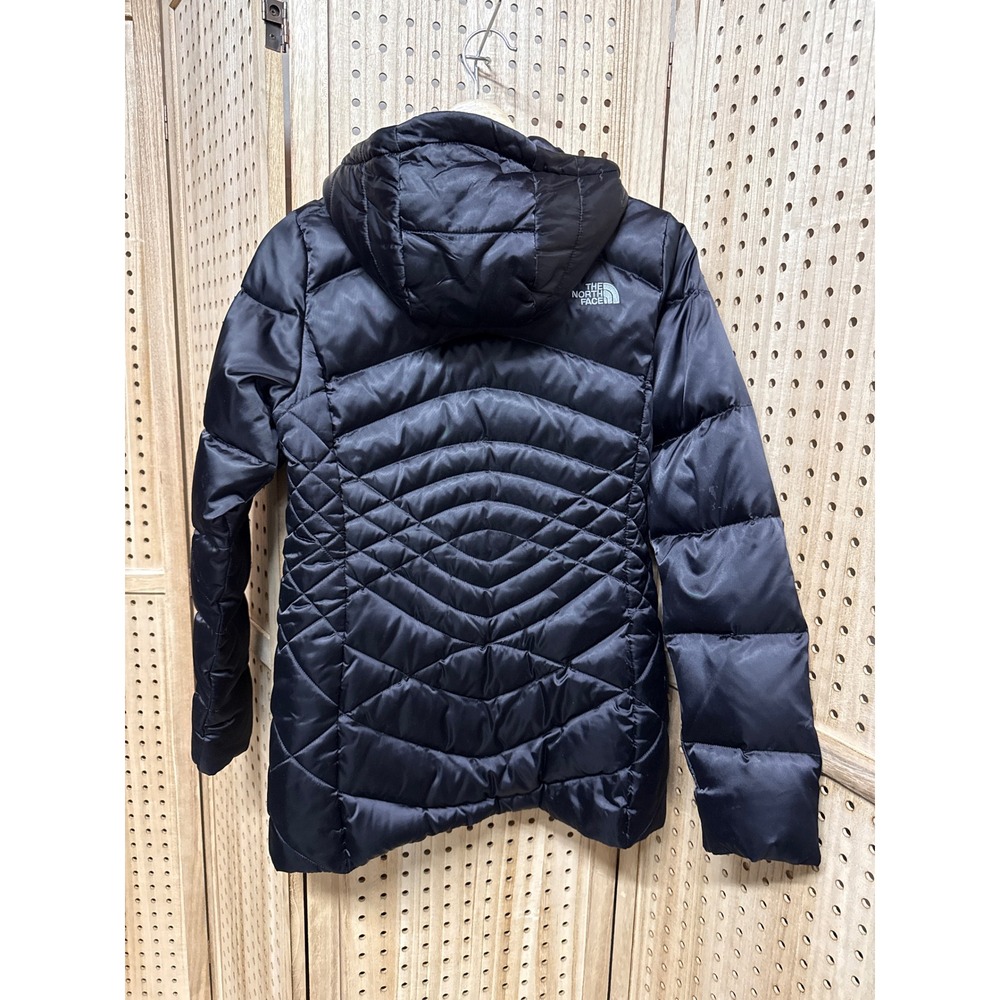 The North Face Aconcagua II Down Puffer Parka Jacket Black Womens Small Hooded - Picture 3 of 7